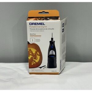 Dremel Pumpkin Carving Kit 6.0v 7000-PK Includes 10 Bonus Templates Halloween